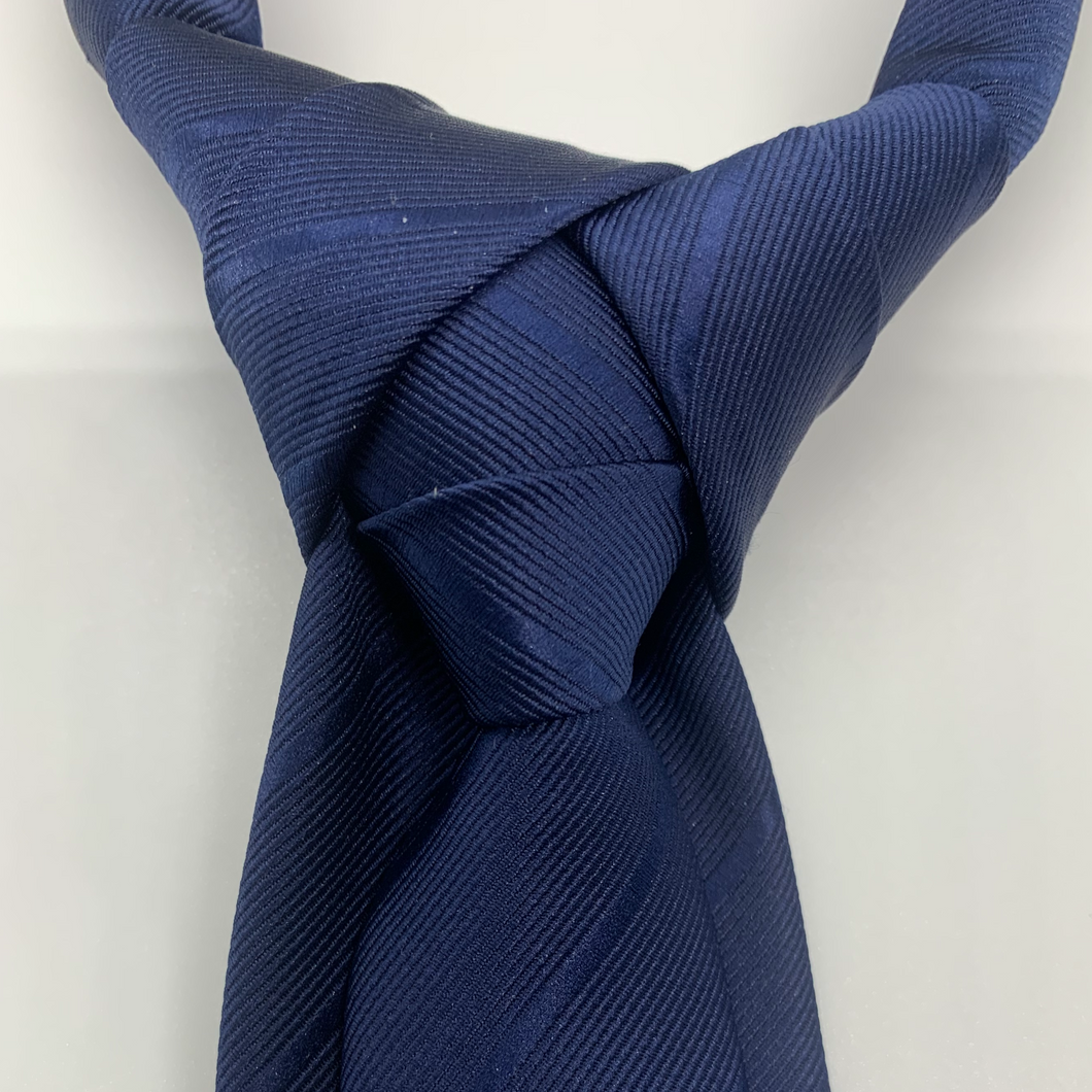 Merovingian Soie Blue/accentuated lines Slim Tie