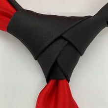 Load image into Gallery viewer, Eldredge Knot Black and Red Slim Tie
